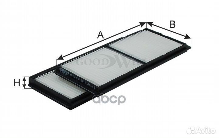 Фильтр салона mazda 2 07- (упак.2шт.) AG 693 2K