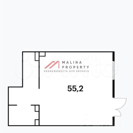 Сдам торговое помещение, 54 м²