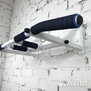 Турник 5 хватов на стену белый мощный вес до 250кг