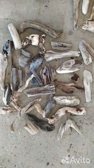 Дрифтвуд для поделок, шишки, коряги