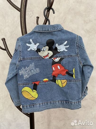 Джинсовая куртка Zara Mickey Mouse 92-122