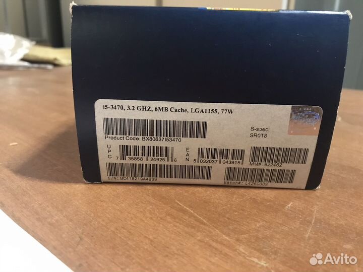 Процессор Intel Core i5-3470-6M- 3.2GHz BOX