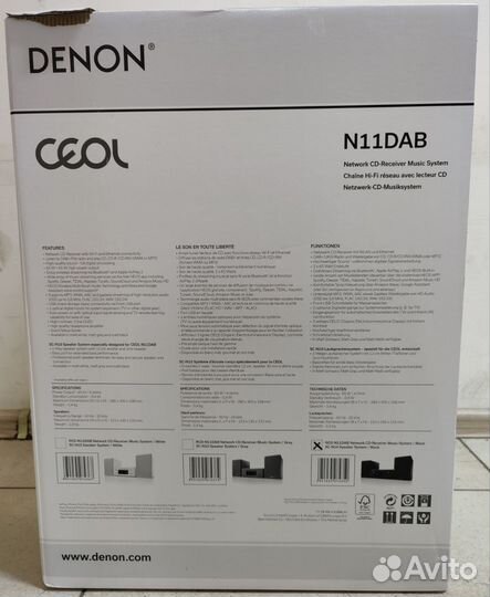 Аудиосистема Denon ceol N-11DAB Black