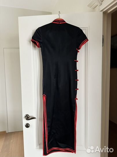 Натуральное китайское шелковое платье ципао