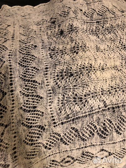 Винтажный кружевной шерстяной платок времен СССР
