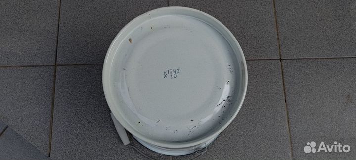 Ведро стальное эмалированное СССР с крышкой 10 л