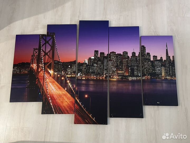 Картина модульная Мост Сан-Франциско