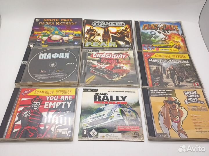 Коллекция раритетных игр для PC на CD и DVD дисках