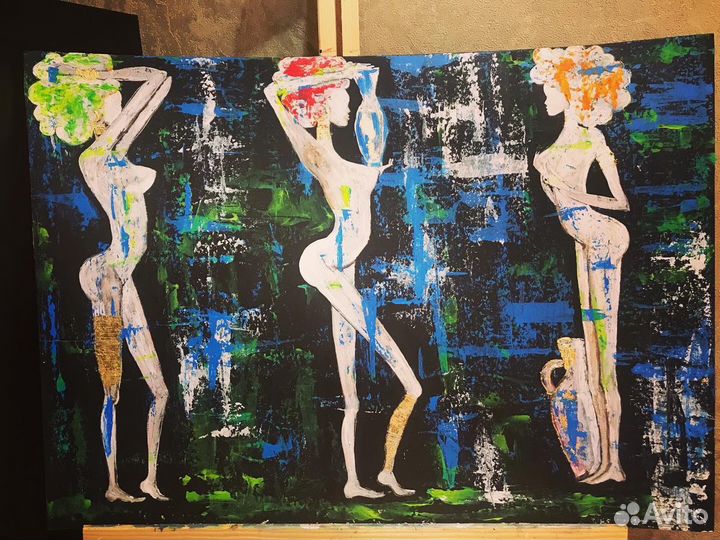 Картина, африканская девушка 70*50