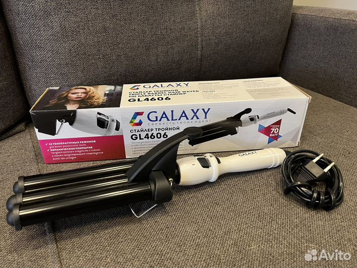 Стайлер тройной для волос Galaxy GL4606