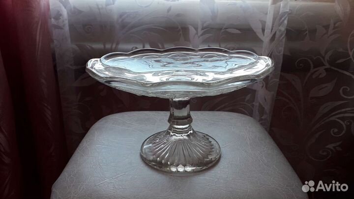 Ваза для фруктов на ножке СССР