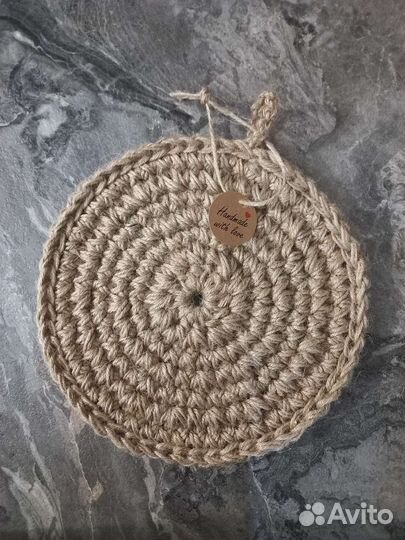 Подставка под горячее из джута