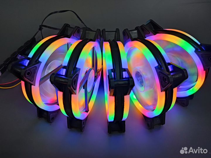 Опт от 10шт LED вентилятор для корпуса RGB кулер