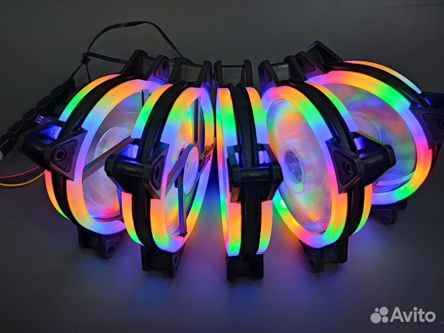 Опт от 10шт LED вентилятор для корпуса RGB кулер