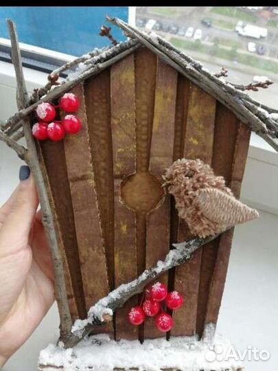 Поделка в садик школу скворечник