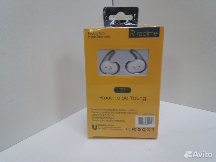 Наушники Беспроводные Внутриканальные Realmi T1