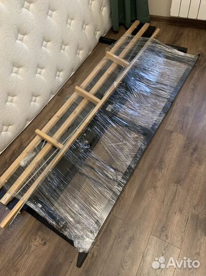 Кровать Рикене IKEA 160 черная с матрасом