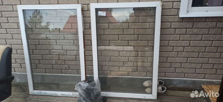 Окна пластиковые бу глухие