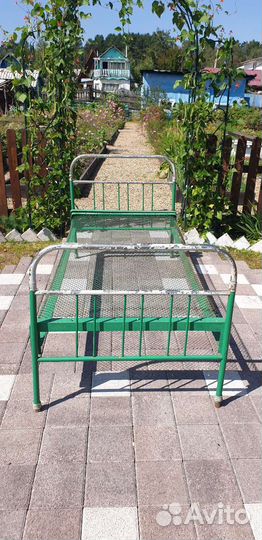 Кровать панцерная полуторка б/у