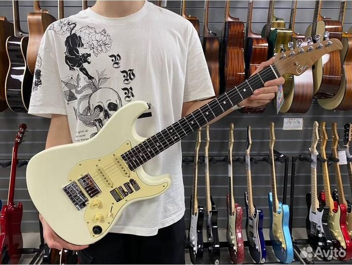 Mooer gtrs S800 White - Электрогитара со встроенны