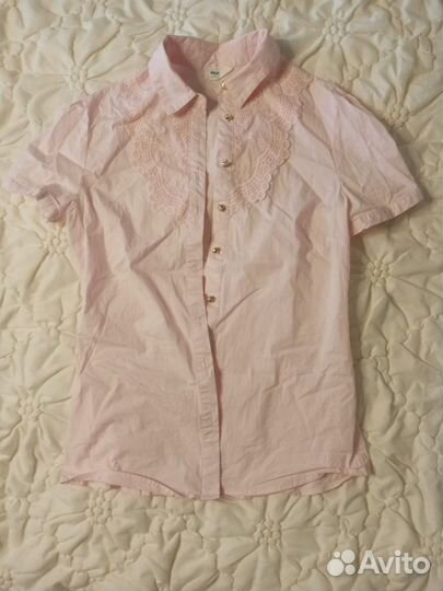 Рубашка белая для девочек