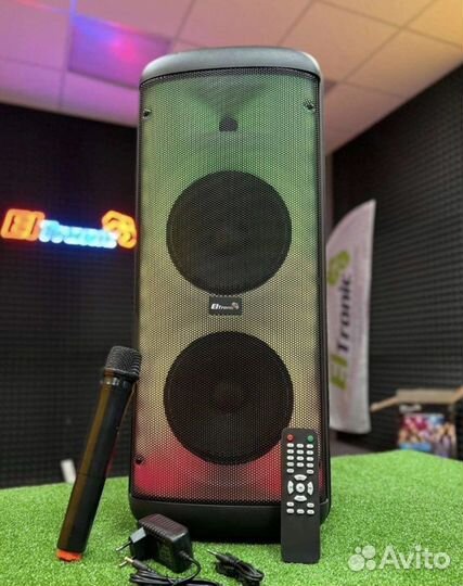 Колонка оригинал 800 ватт с микрофоном