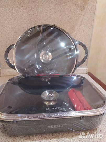 Сковорода квадратная с каменным покрытием