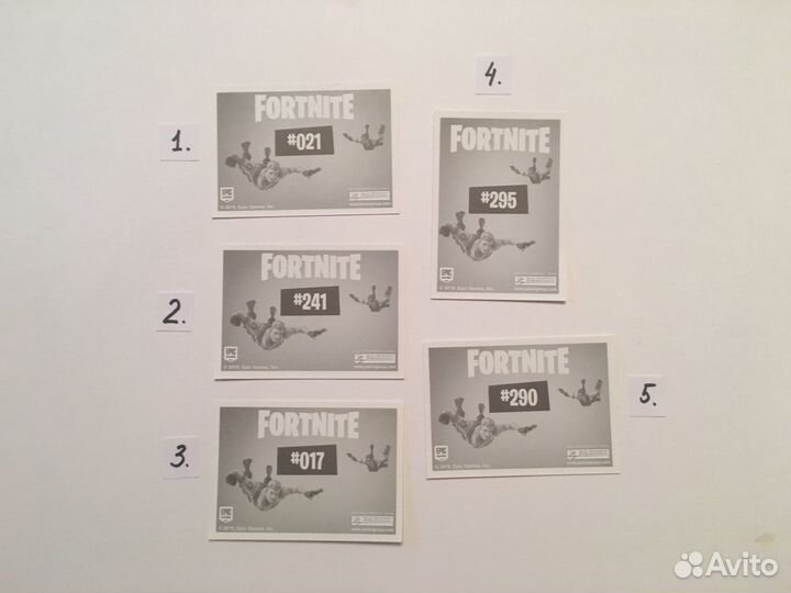 Наклейки для журнала «Fortnite»