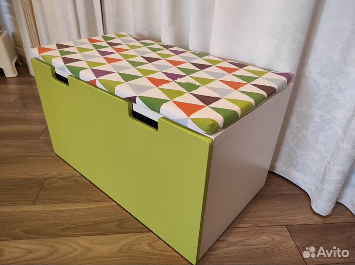 Скамья-ящик для игрушек IKEA Stuva зеленый