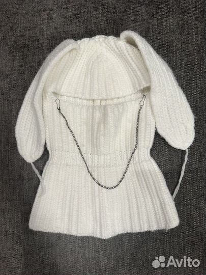 Шапка шлем для девочки демисезонная