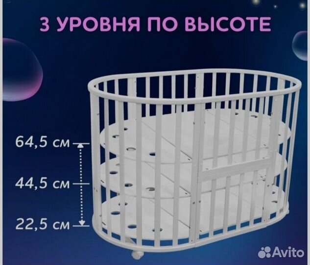 Кровать-трансформер полностью укомплектована