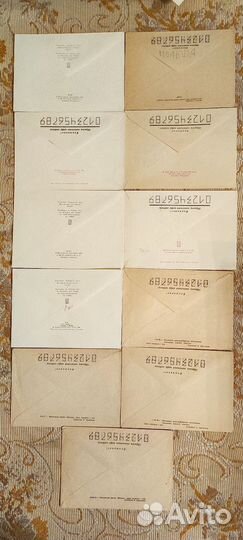 Чистые почтовые конверты СССР