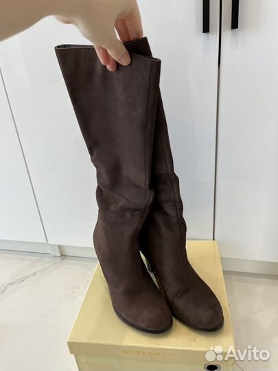 Сапоги зимние из нубука