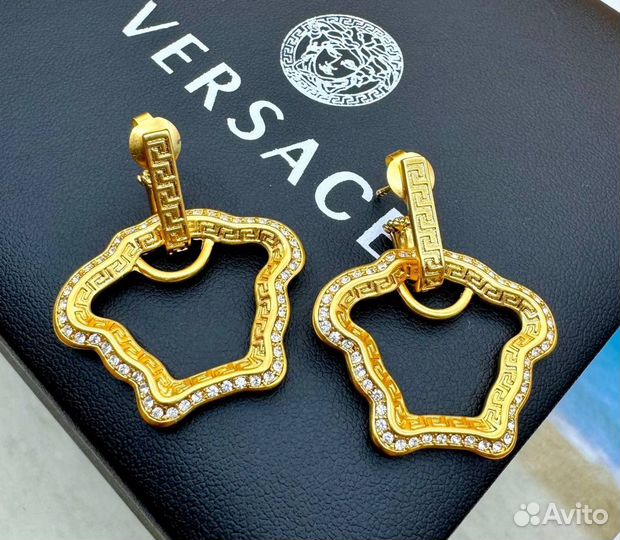 Серьги кулон колье Versace Версаче