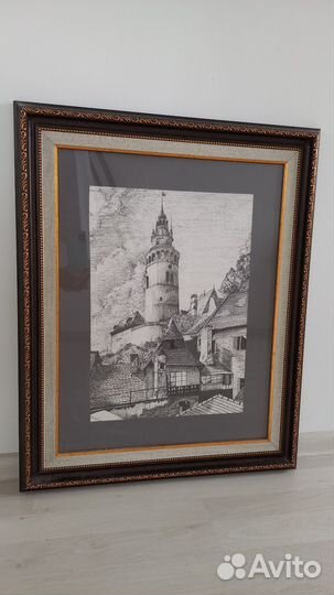 Картина графика чёрным фломастером