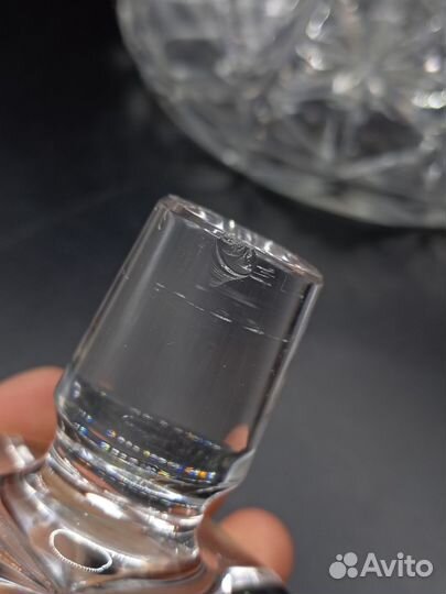 Графин Штоф Декантер Старинный Хрусталь Винтаж