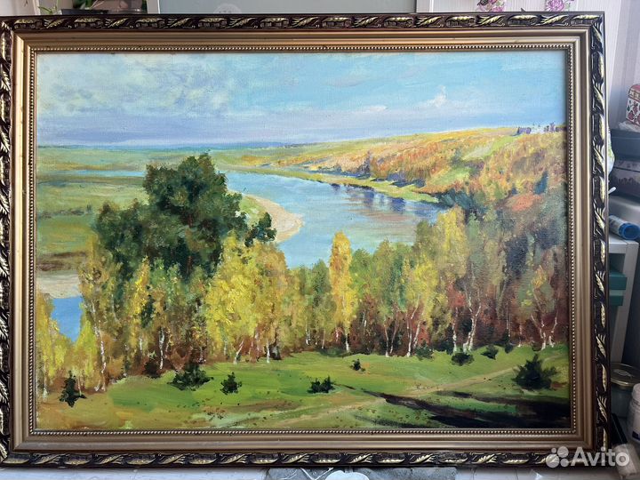 Картина маслом на холсте большая пейзаж
