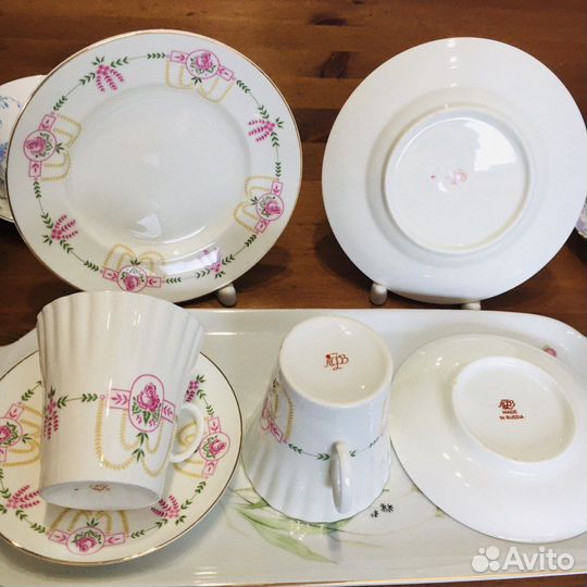 Чашки костяной фарфор лфз