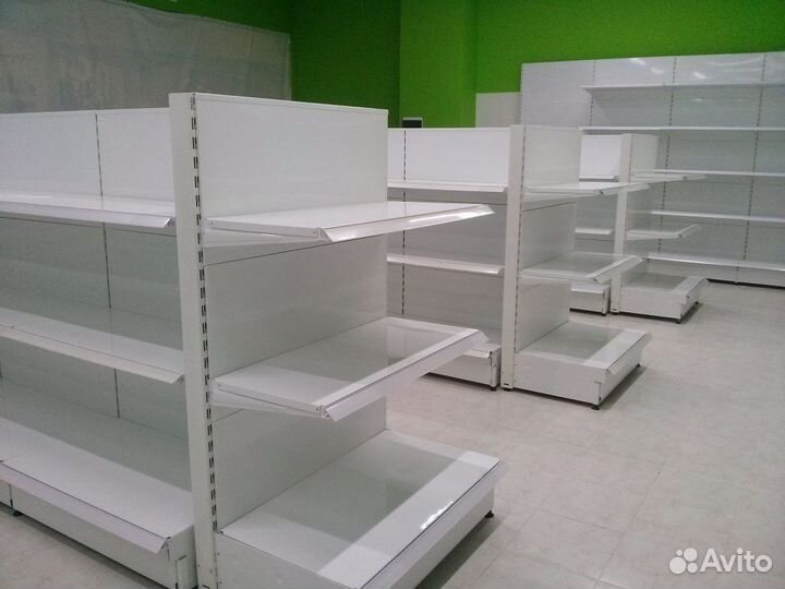 Модульные металлические стеллажи для магазина