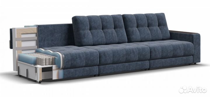 Диван boss grand Велюр Royal топаз