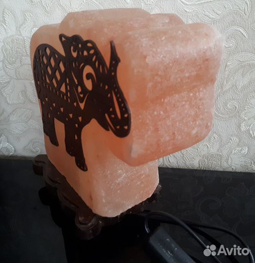 Соляная лампа stay gold Слон цвет розовый
