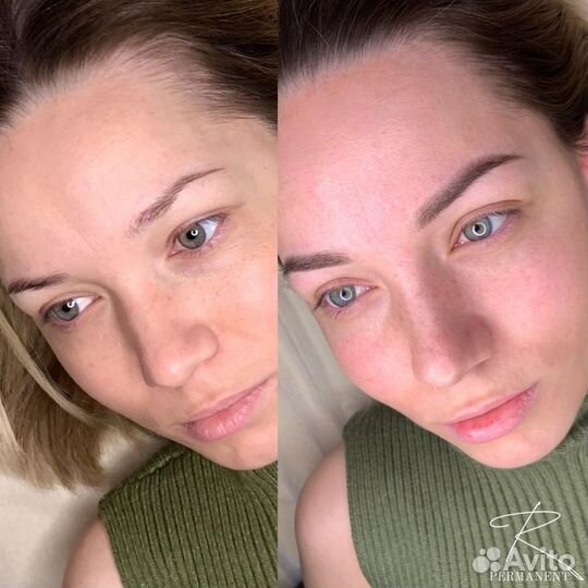 Перманентный макияж брови губы