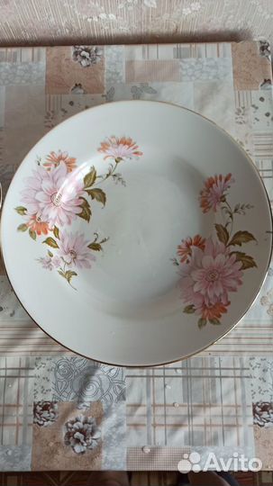 Три тарелки. Большие. Дулевский завод