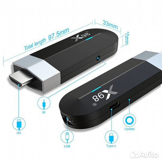 Тв-приставка X98 S500 Pro 32/4Gb + AirMouse