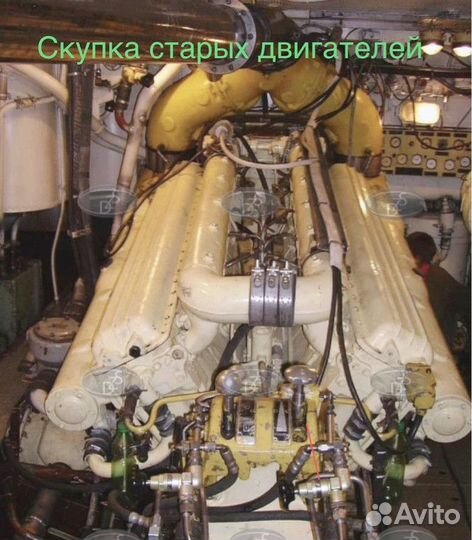 Судовой двигатель М640