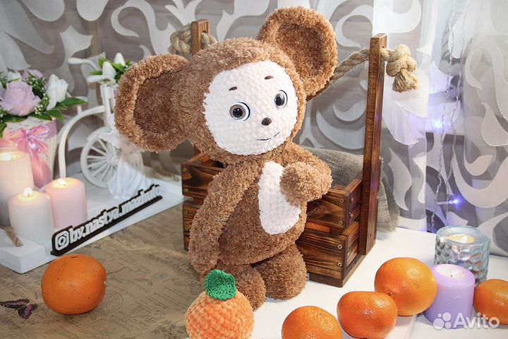 Чебурашка.Плюшевый Чебурашка. Попузьяна