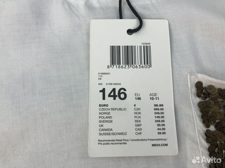 Футболка блузка для девочки 140 146 mexx