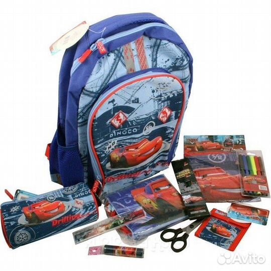 Новый рюкзак Тачки с машинкой Молния Маквин