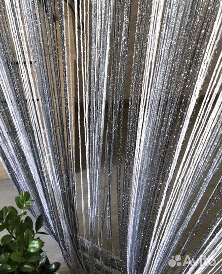 Шторы нити (Кисея) с люрексом в ассортименте