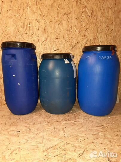Бочка пластиковая 180-220 литров б/у